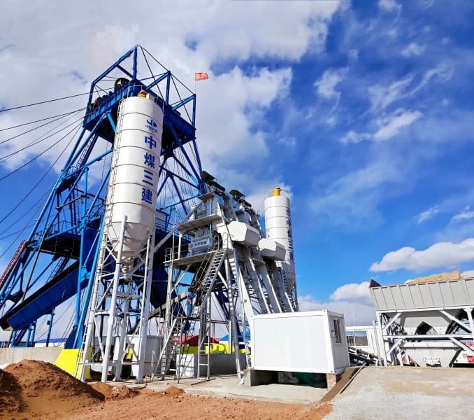 Twin HZS120 Hopper-Lift Plant