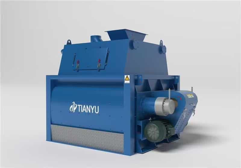TIANYU twin-shaft forced mixer render