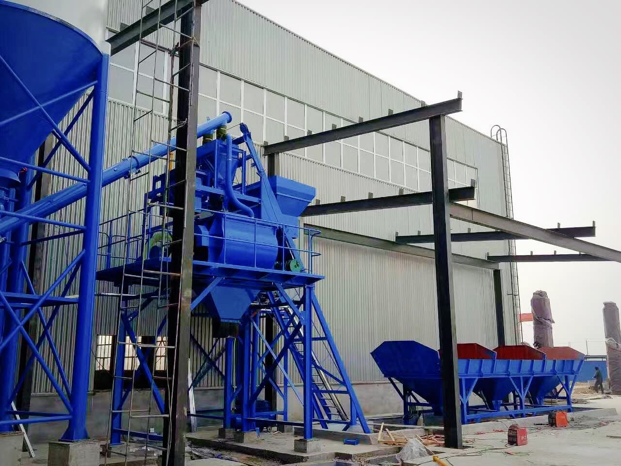 TIANYU HZS25 skip-hoist mixer with sealed skip feed and aggregate batcher